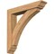 Ekena Millwork Thorton Traditional Smooth Bracket w/ Offset Brace, Western Red Cedar, 5 1/2"W x 28"D x 28"H BKT0604X28X28THR01SWR - alternate 1